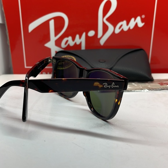 BNWT Rayban Wayfarer Unisex 2140 Tortoise W Brown Polarized lenses asstd - Picture 5 of 7